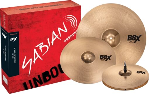 Sabian B8X Performance Set (Hi-hat 14", Crash 16", Ride 20") (Zestaw talerzy perkusyjnych)