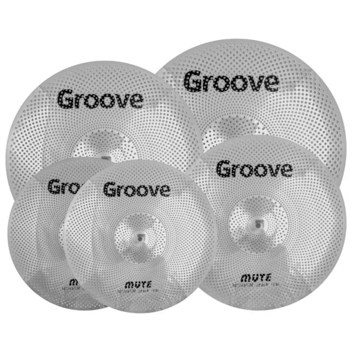 GRV Mute Matte Silver (Zestaw CICHYCH talerzy perkusyjnych/Silent)